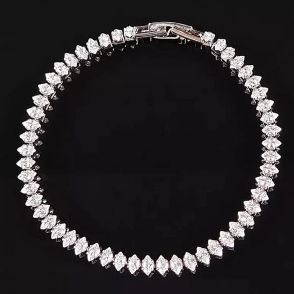 Jewelry - NEW 925 STERLING SILVER CUT DIAMOND BRACELET, NICE BRACELET, CUTE BRACELET